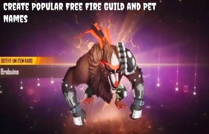 Free Fire pet name
