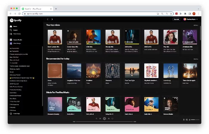 SPOTIFY WEB image