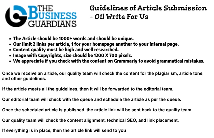 Guidelines of Article Submission – Oil Write For Us